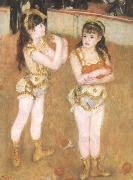 Pierre-Auguste Renoir Tva sma cirkusflickor Sweden oil painting artist